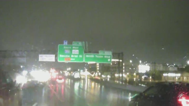 Light to heavy showers moving into Denton as flood watch remains in place