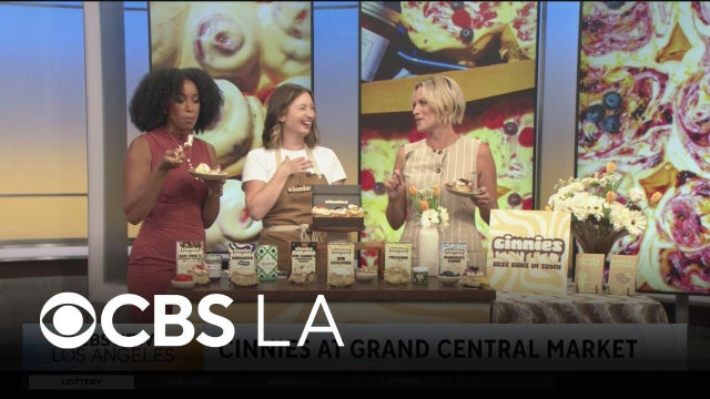 Cinnies cinnamon rolls with founder and creator Kiki Myers