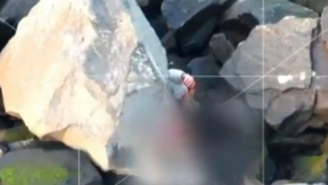 Trapped man survives after Siri call for help