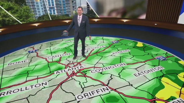 Rain clouds about to make their mark across metro Atlanta