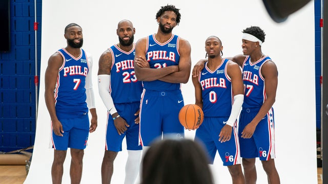 Jaylen Brown,LeBron James,Joel Embiid,Tyrese Maxey,VJ Edgecombe 