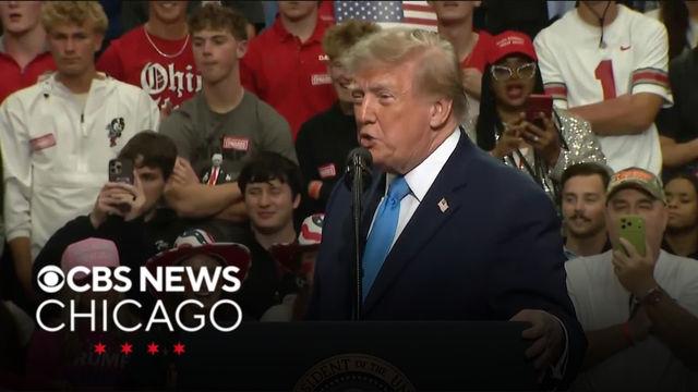 President Trump rallies for Republican support in Ohio ahead of midterm elections