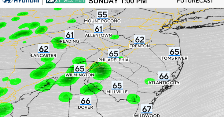 cbsnews.com - Andrew  Kozak - Chance of scattered showers for Eagles-Rams game, sunshine returns later this week. Here's the forecast.