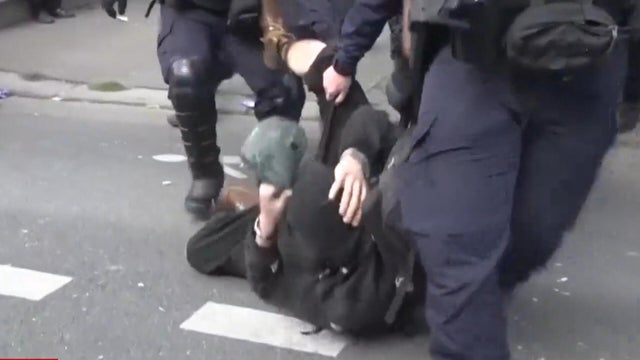 Thousands protest budget cuts in France