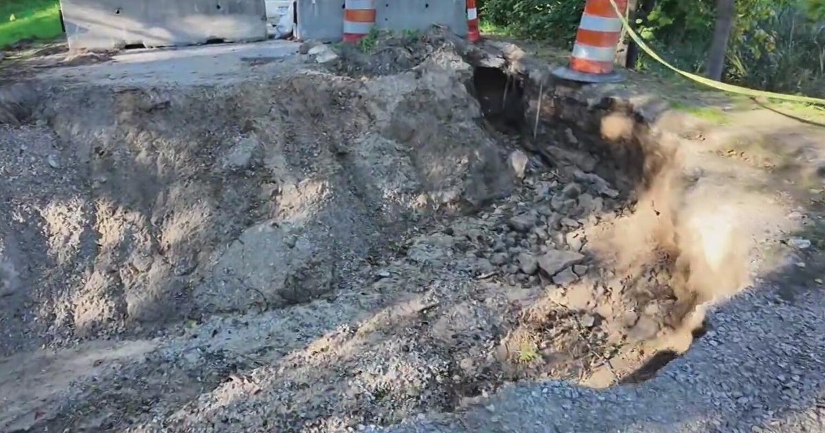 Northville Township residents frustrated with massive sinkhole: 