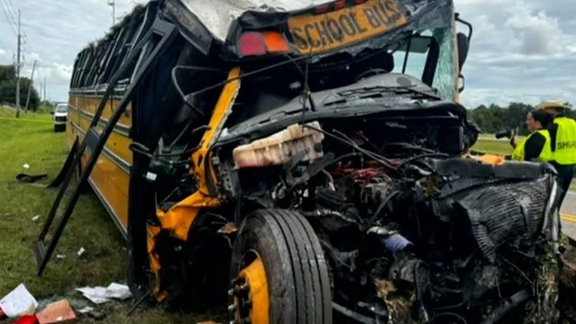 Video shows deadly Florida school bus crash