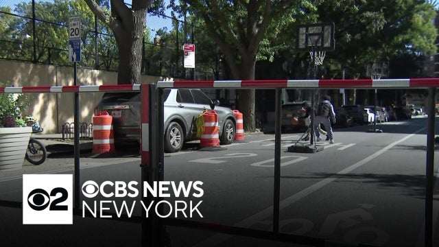NYC testing gated school street in Lower Manhattan