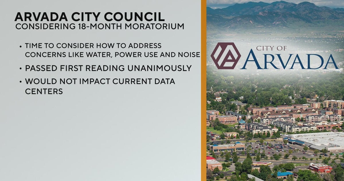 Arvada considers 18-month moratorium on data centers - CBS Colorado