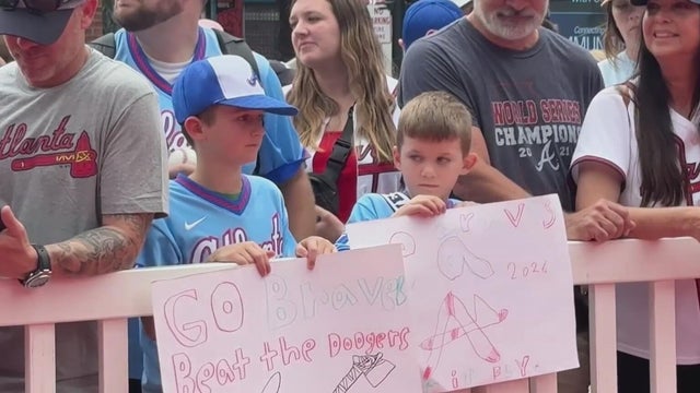 Braves host Dodgers for NLDS Game 3; free party at The Battery