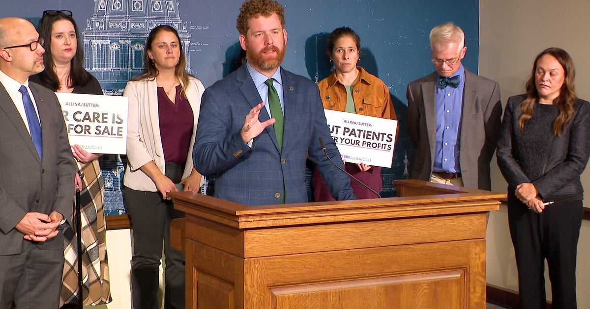 cbsnews.com - Esme  Murphy - Minnesota lawmakers push for community benefits agreement as part of Sutter-Allina healthcare merger