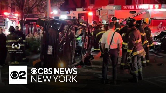 3 hospitalized, 1 arrested after car crash in West Village, police say