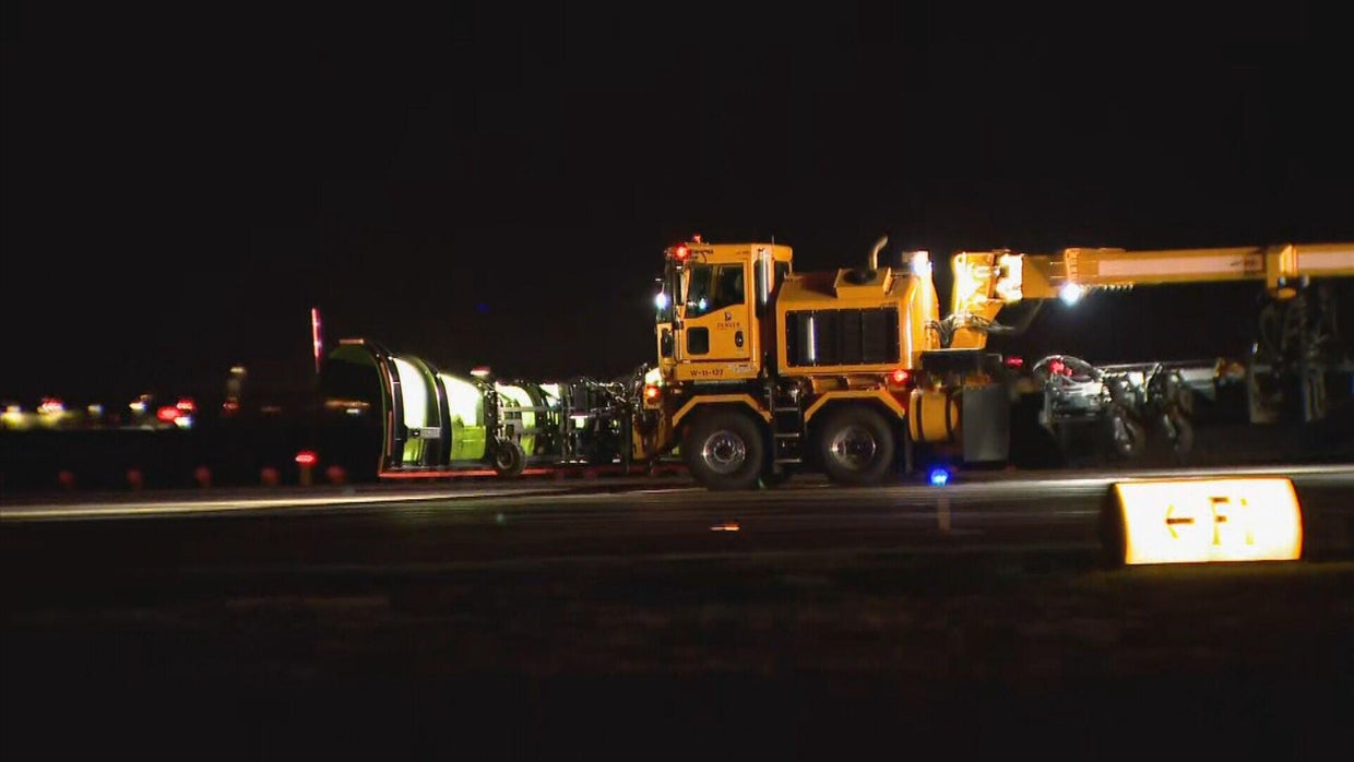 Denver International Airport demonstrates how crews clear runways of ...