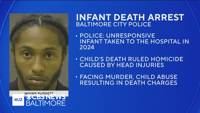 Baltimore father charged in 2024 death of 3-month-old son