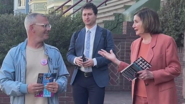 San Francisco supervisor candidate campaigns alongside former House Speaker Pelosi