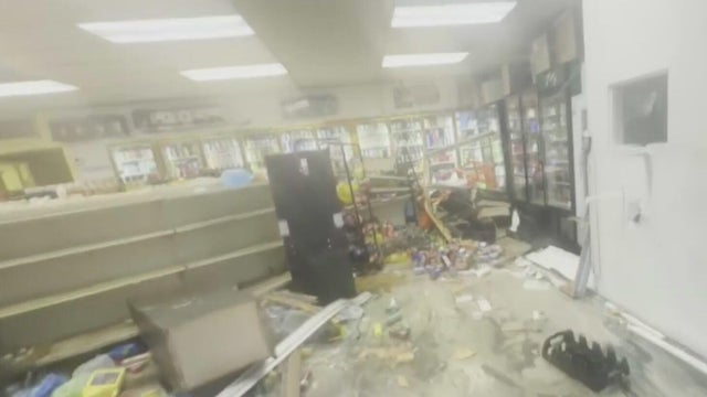 Truck crashes into northwest Miami-Dade store, causing thousands in damage and injuring a woman