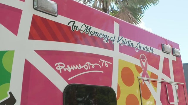 City of Miami Fire rolls out pink fire rescue truck in honor of Breast Cancer Awareness Month