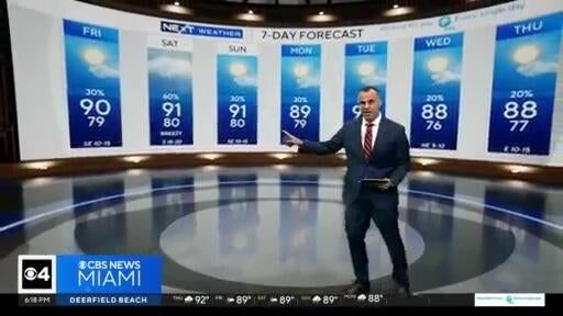 Even though Hurricane Isias is expected to make landfall, South Florida is forecasting less rain