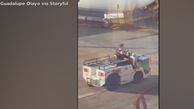 Man arrested after taking airport vehicle on a tarmac joyride, crashing