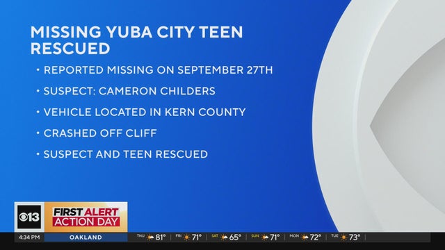 Missing Yuba City teen rescued from burning vehicle after chase