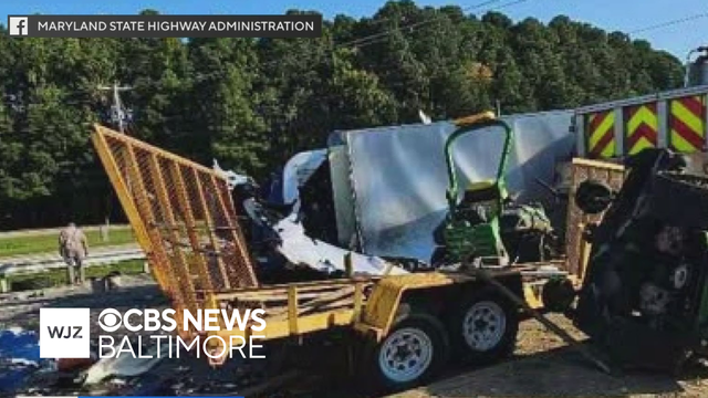 2 highway workers hurt in crash in Queen Anne's County