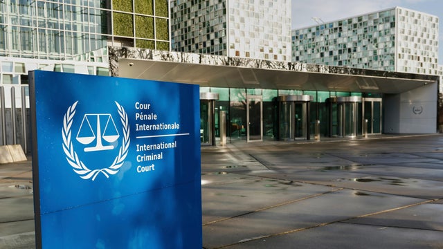 A general view of the exterior of the International Criminal Court is seen in The Hague, Netherlands, March 12, 2025. 