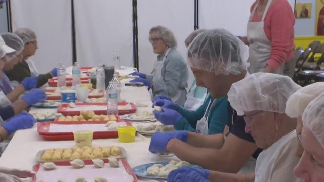 Making pierogies at St. Vladimir