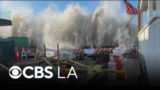 Powerful waves cause more damage in Long Beach