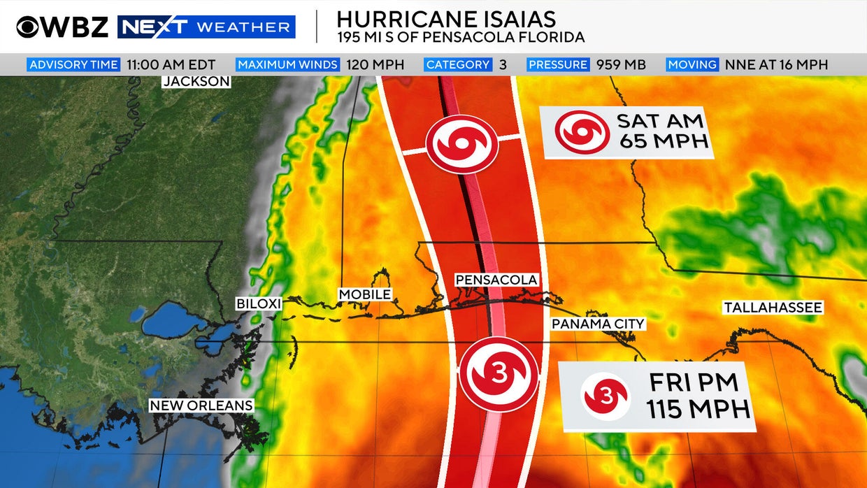 Hurricane Isaias to have some impact on Boston weather forecast for ...