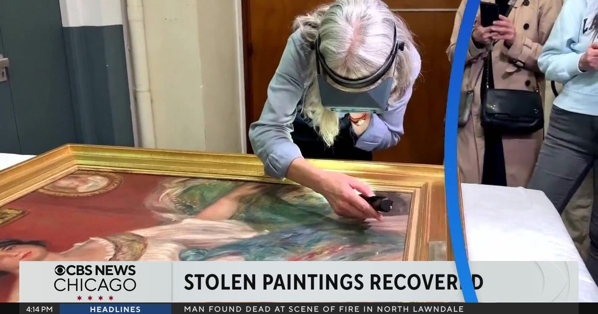 Stolen Renoir paintings found behind wall - CBS Chicago