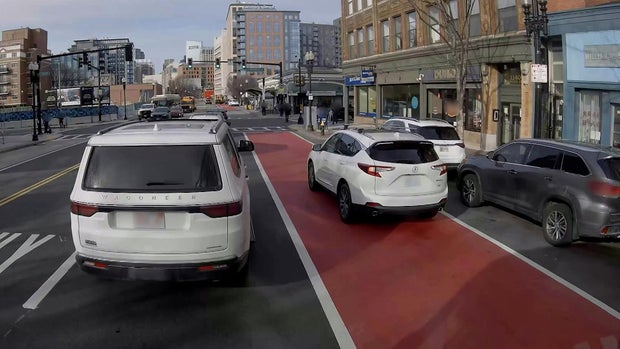 MBTA bus lane