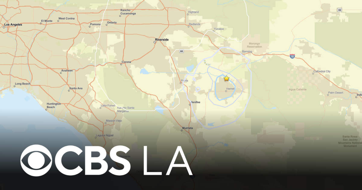 3.0-magnitude earthquake shakes Riverside County - CBS Los Angeles