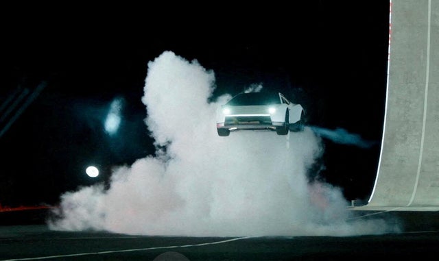 With Tesla Roadster debut, Elon Musk shows "flying cars are real" - CBS News