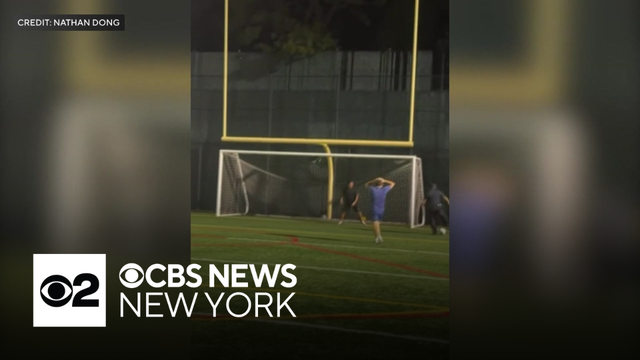 Long Island officer's soccer match with teens goes viral