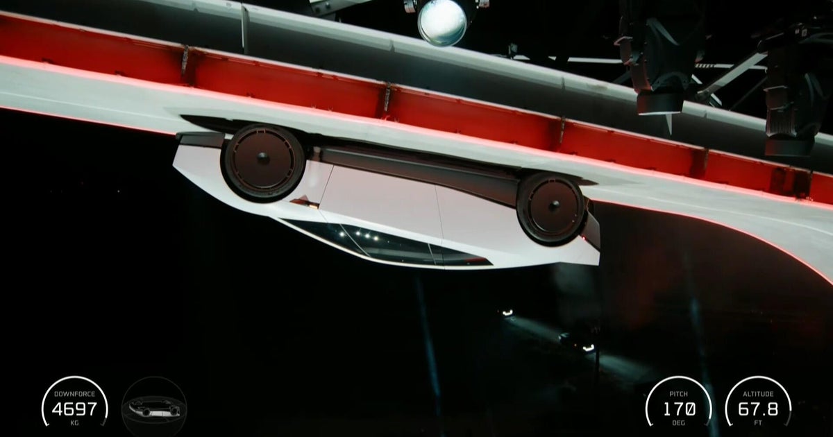 A look at Elon Musk’s “flying” Tesla Roadster
