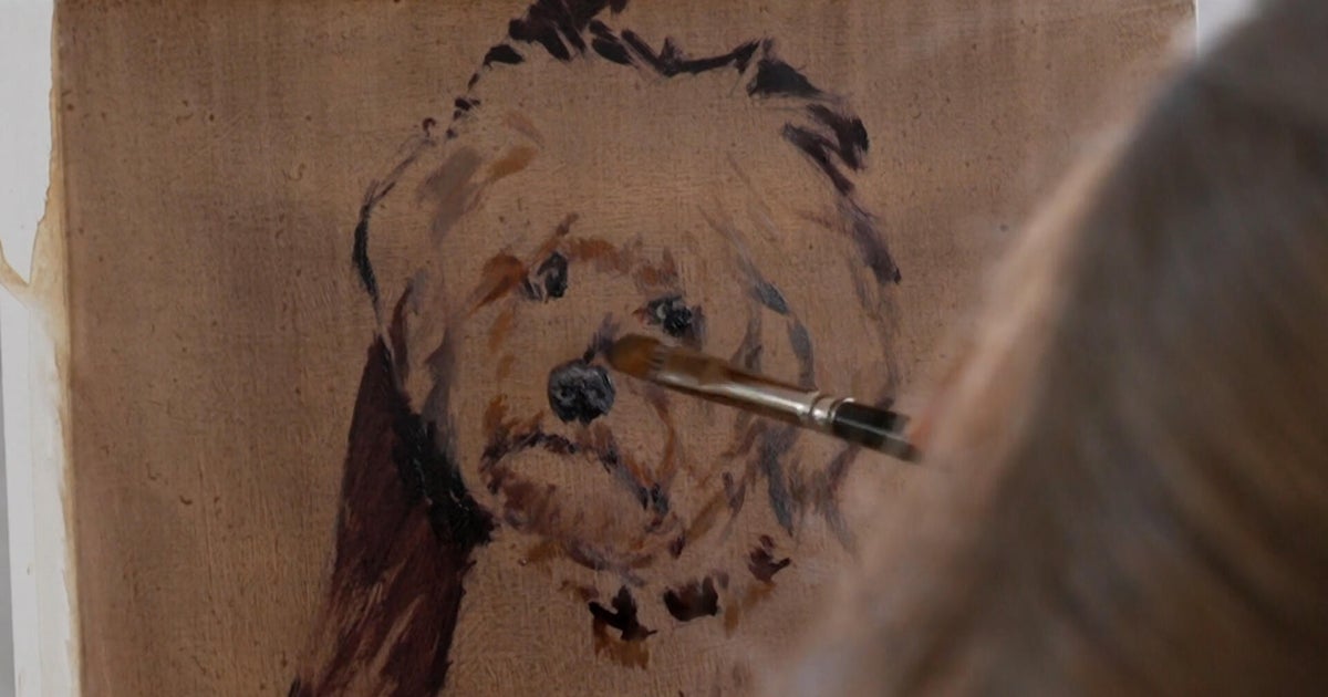 How an artist built a career creating pet oil paintings