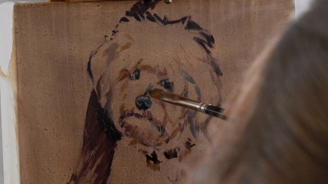 Artist creates fine oil paintings of pets