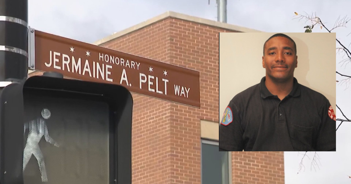 Street sign unveiled honoring fallen CFD firefighter Jermaine Pelt on ...