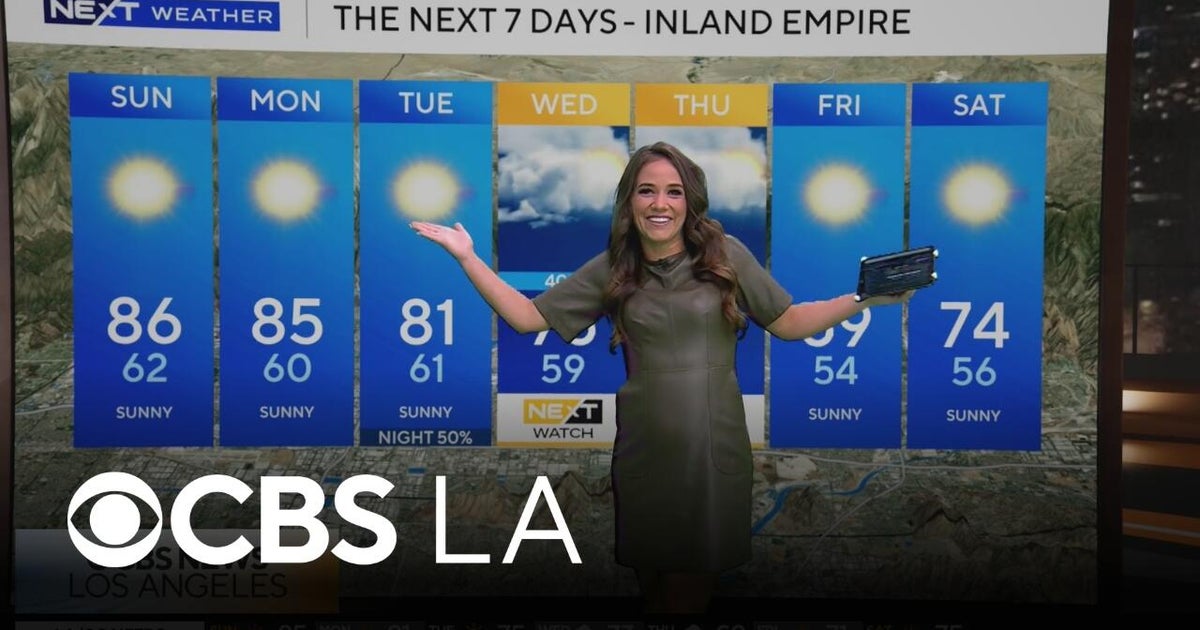 Chloe Carlson's 6 a.m. Forecast | NEXT Weather - CBS Los Angeles
