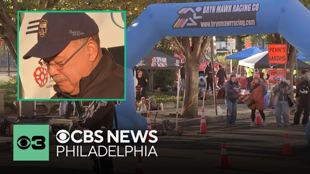 Philadelphia police commissioner gets emotional at "Run for Blue" in wake of officer's shooting