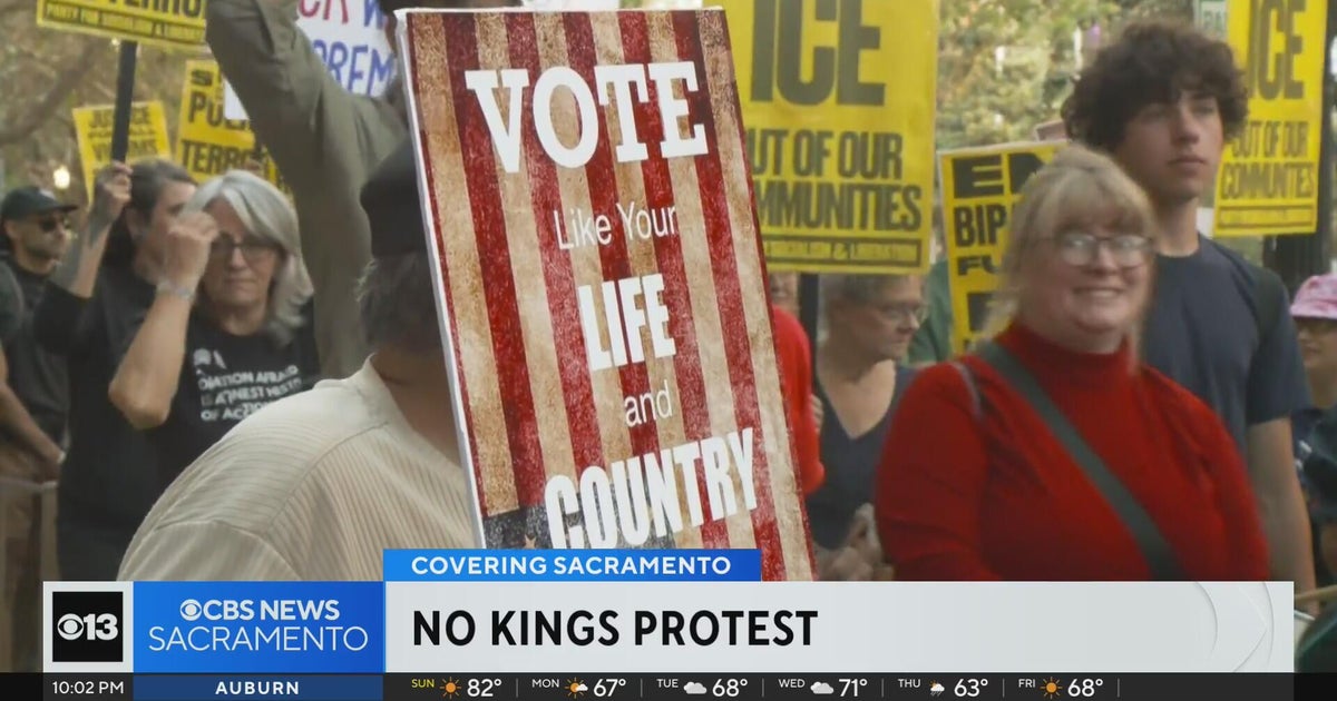 Crowds come out to Capitol Mall in Sacramento as part of nationwide No Kings protest