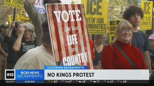 Crowds come out to Capitol Mall in Sacramento as part of nationwide "No Kings" protest