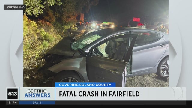 23-year-old man killed after vehicle crashes into tree on westbound I-80 in Fairfield