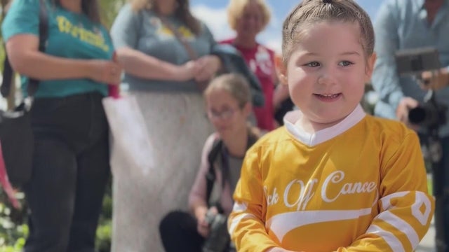 Atlanta 3-year-old rings the bell her family waited years to hear