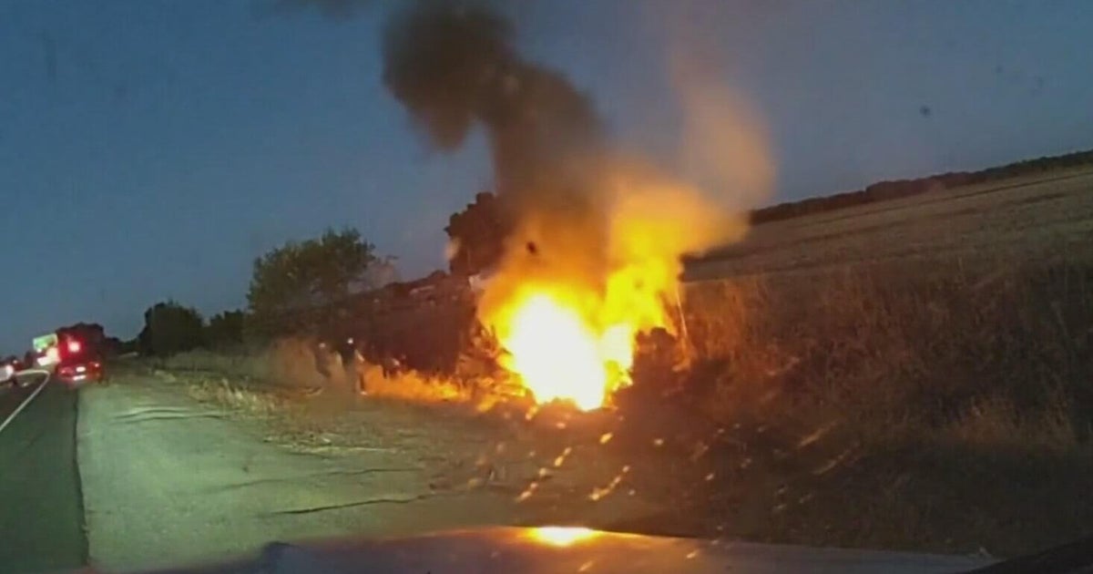 California State Parks officer recounts rescuing woman from burning car on Highway 70