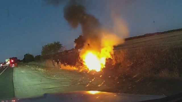 California State Parks officers pull woman from burning car on Highway 70 in Butte County