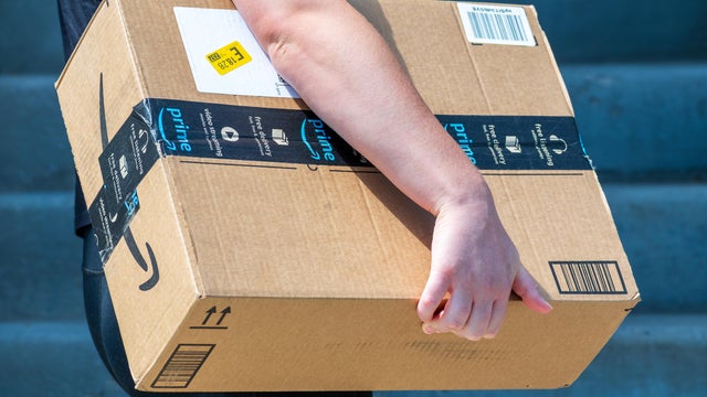 Independent Delivery Driver Drops Off Package at Utah Residence 