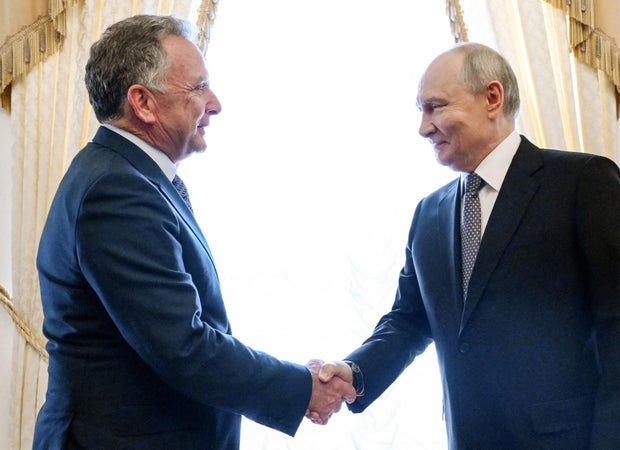 Russian President Putin and US special envoy Witkoff meet in St Petersburg 