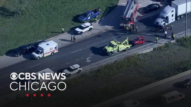 Crash involving 3 cars, semi-trailer truck snags Bishop Ford Freeway