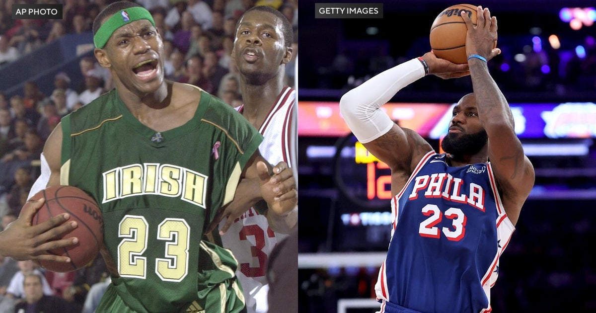 2 decades before he joined the Sixers, LeBron James made headlines in Philadelphia