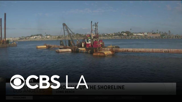 Shoreline sand replenishment is part of Long Beach dredging project